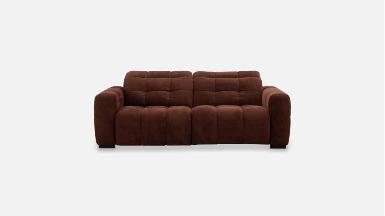 3-seater leather sofa BEACH | 100% modular