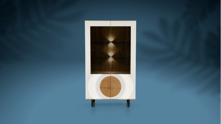 AUSTRAL I 2-door showcase, double backlight outside/inside