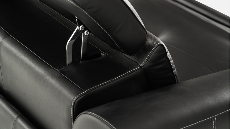 Canapé relaxation 3 places cuir ROSSINI | Relaxation optimale