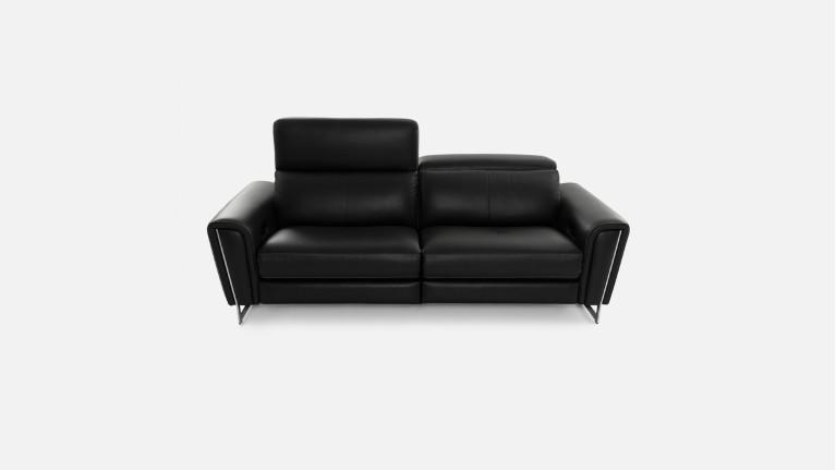 3-seater leather recliner sofa ROSSINI | Optimum relaxation