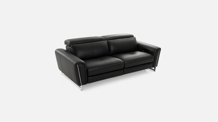 3-seater leather recliner sofa ROSSINI | Optimum relaxation