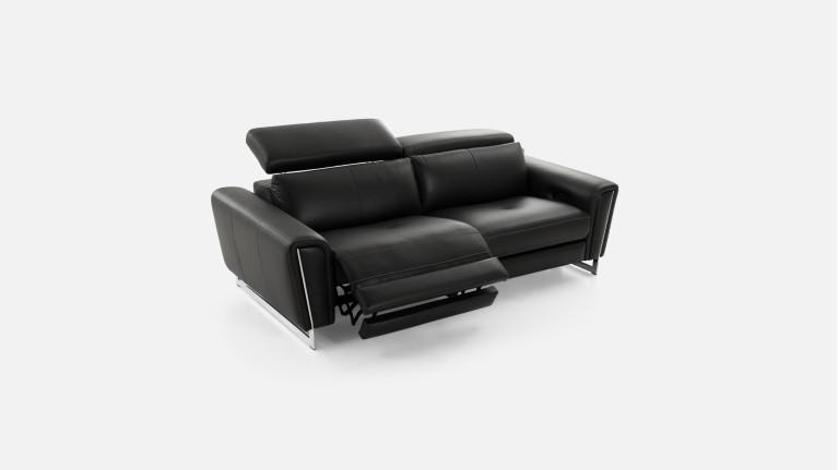 3-seater leather recliner sofa ROSSINI | Optimum relaxation