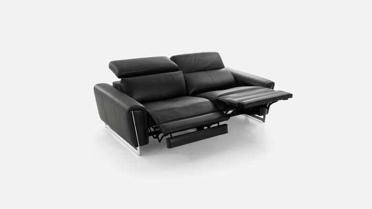 3-seater leather recliner sofa ROSSINI | Optimum relaxation