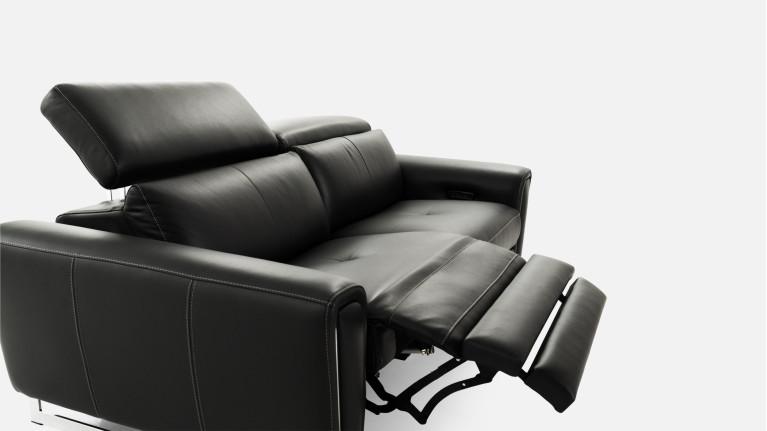 3-seater leather recliner sofa ROSSINI | Optimum relaxation