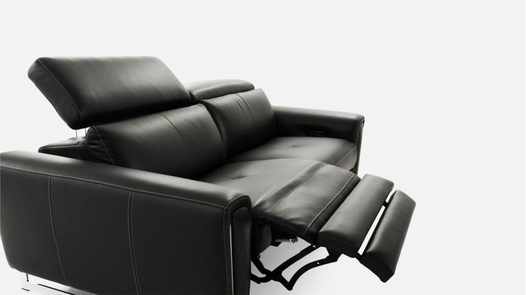 Canapé relaxation 3 places cuir ROSSINI | Relaxation optimale