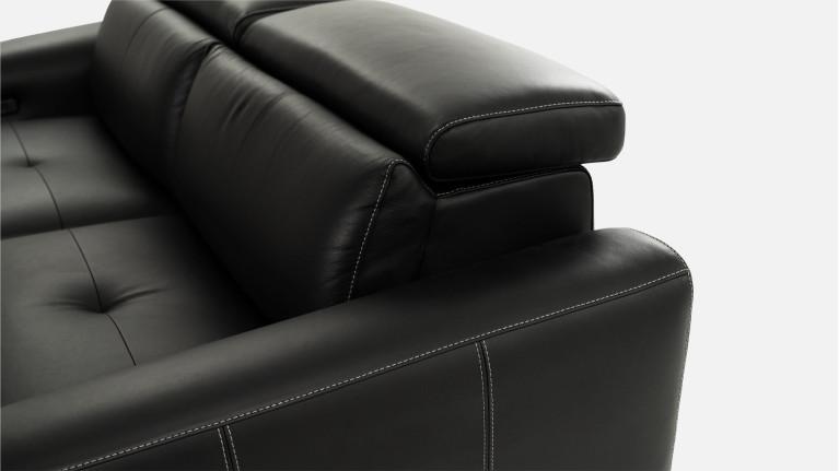 3-seater leather recliner sofa ROSSINI | Optimum relaxation