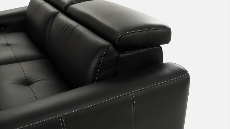 Canapé relaxation 3 places cuir ROSSINI | Relaxation optimale
