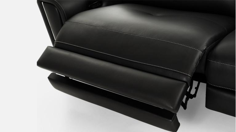 3-seater leather recliner sofa ROSSINI | Optimum relaxation