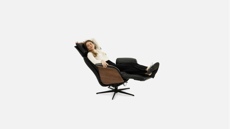 Fauteuil relaxation électrique cuir DETROIT