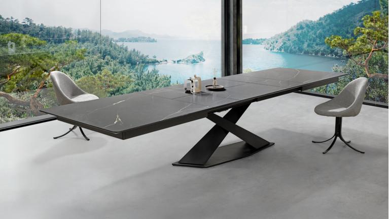Extendable ceramic dining table ECLIPSE | Table XL