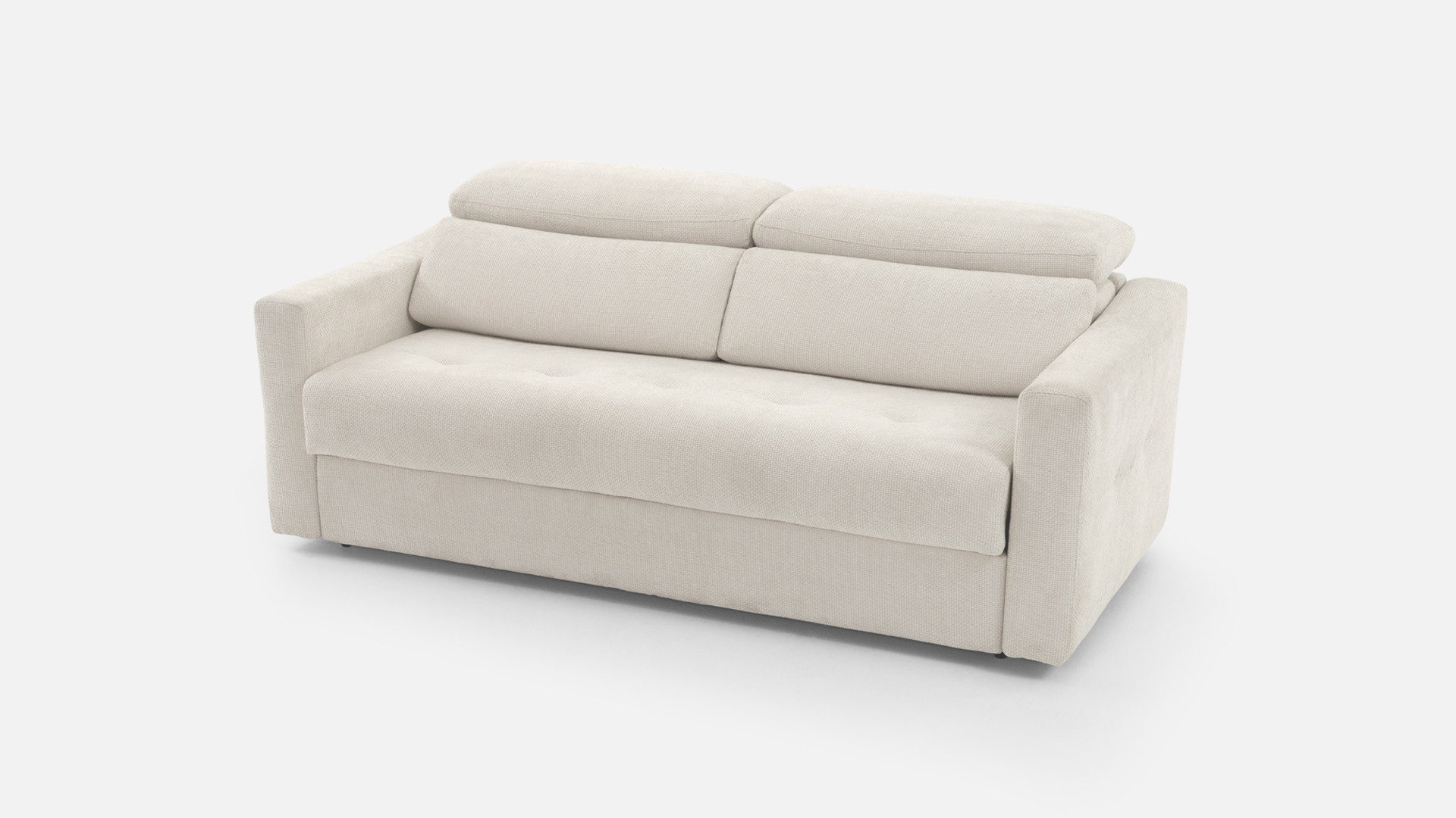 Canapé convertible avec têtières tissu TUCA | Allure contemporaine