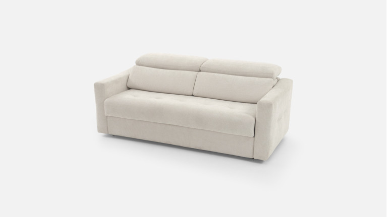 Canapé convertible avec têtières tissu TUCA | Allure contemporaine