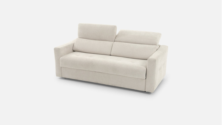 Canapé convertible avec têtières tissu TUCA | Allure contemporaine