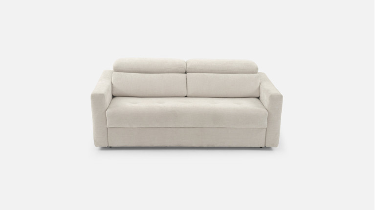 Canapé convertible avec têtières tissu TUCA | Allure contemporaine