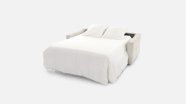 Canapé convertible avec têtières tissu TUCA | Allure contemporaine