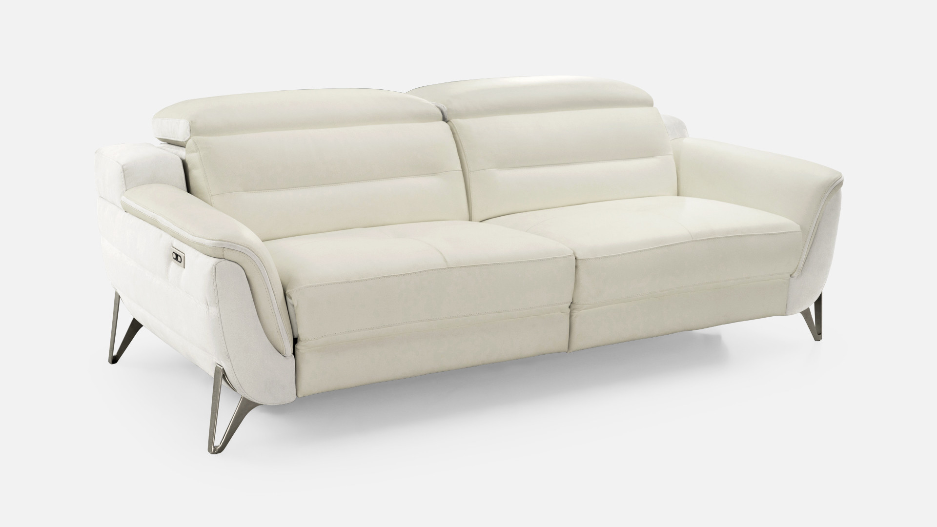3-seater electric leather sofa ZENITH | Un relax design
