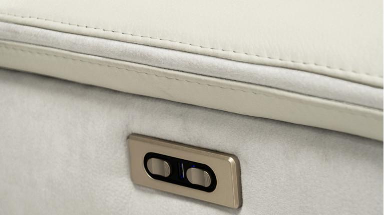 3-seater electric leather sofa ZENITH | Un relax design