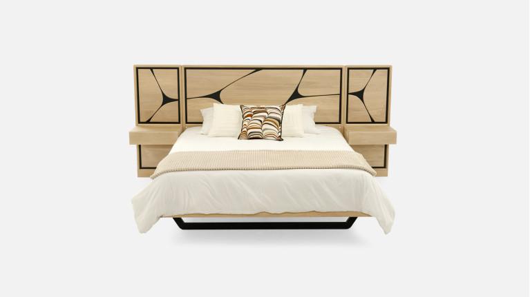 Bed set with bedside tables FRANCE | Savoir-faire artisanale