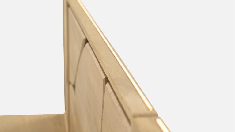 Bed set with bedside tables FRANCE | Savoir-faire artisanale