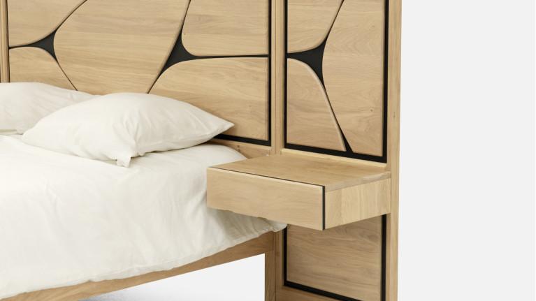 Bed set with bedside tables FRANCE | Savoir-faire artisanale