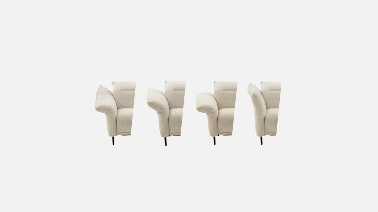 Canapé d'angle relaxation électrique tissu PASSION | Soutien optimal