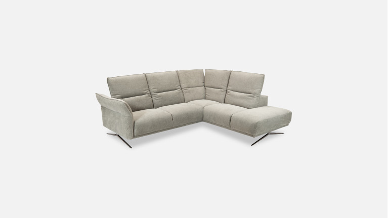 Canapé d'angle relaxation électrique tissu PASSION | Soutien optimal