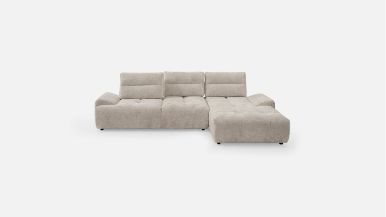 Canapé d'angle chaise longue tissu ANITA | Élégance et confort