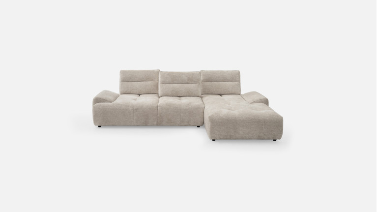 Canapé d'angle chaise longue tissu ANITA | Élégance et confort
