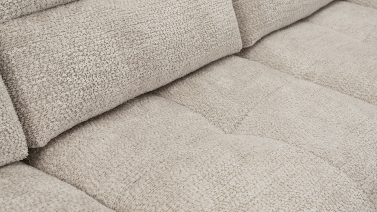 Canapé d'angle chaise longue tissu ANITA | Élégance et confort
