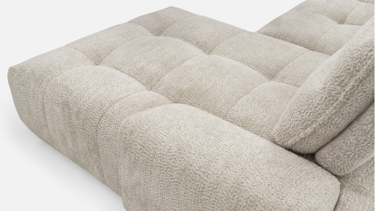 Canapé d'angle chaise longue tissu ANITA | Élégance et confort