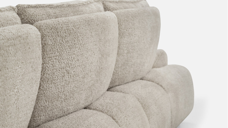 Canapé d'angle chaise longue tissu ANITA | Élégance et confort