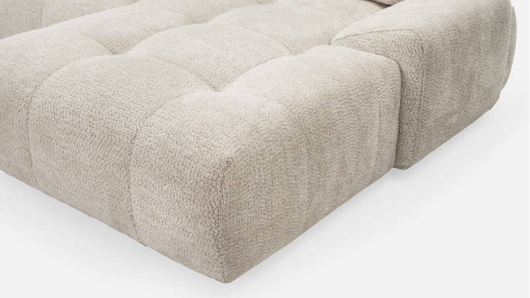 Canapé d'angle chaise longue tissu ANITA | Élégance et confort