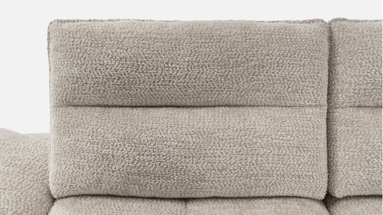 Canapé d'angle chaise longue tissu ANITA | Élégance et confort