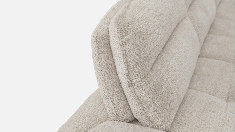 Canapé d'angle chaise longue tissu ANITA | Élégance et confort