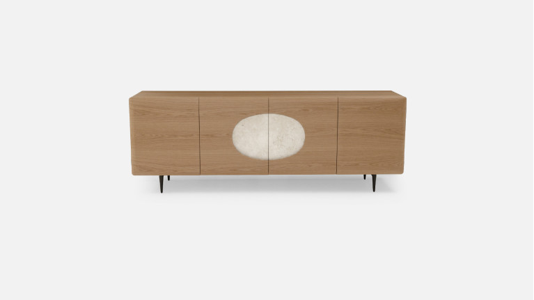 Buffet 4 portes chêne DOLLY | Meuble raffiné