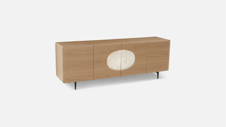 Buffet 4 portes chêne DOLLY | Meuble raffiné