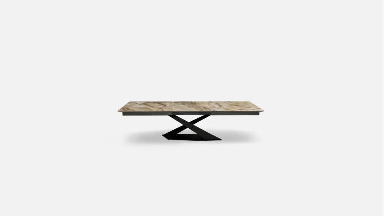 Extendable ceramic dining table ECLIPSE | Table XL