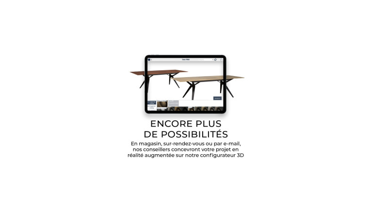 Table repas extensible noyer DOLLY | Chaleureuse et sophistiquée