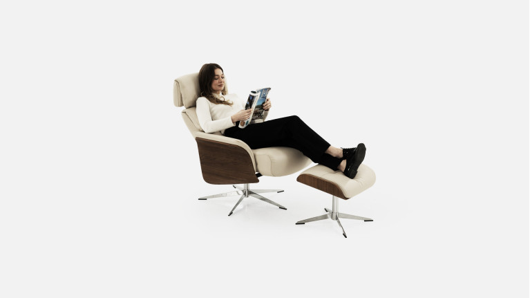 Fauteuil relaxation manuelle cuir JULIO | Confort et élégance