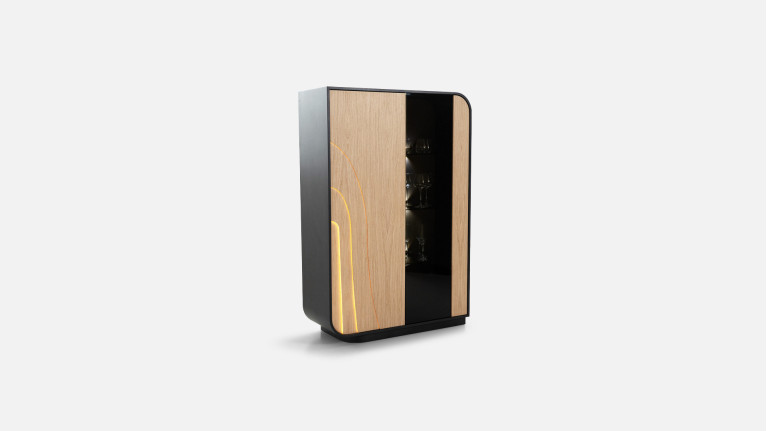 Vitrine 2 portes NOVA | Design épuré