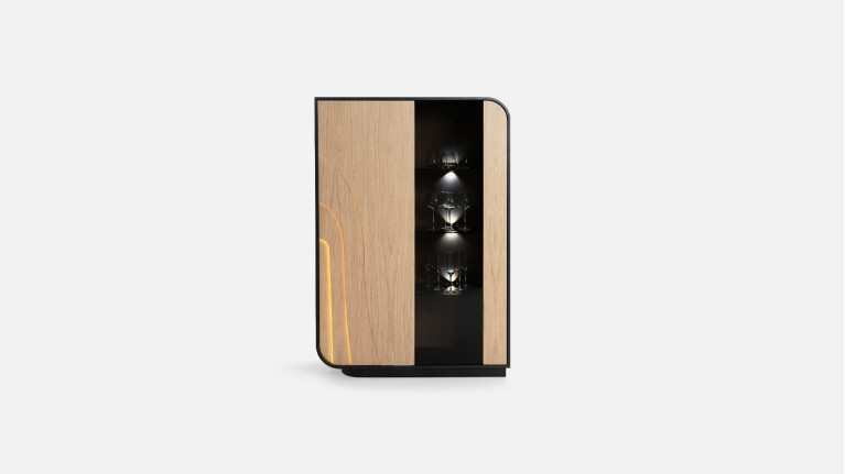 Vitrine 2 portes NOVA | Design épuré