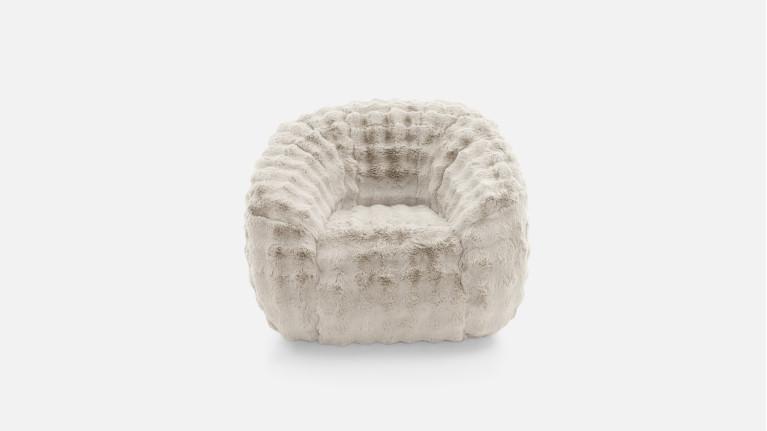 YETI fabric armchair | Irresistible softness and warm style