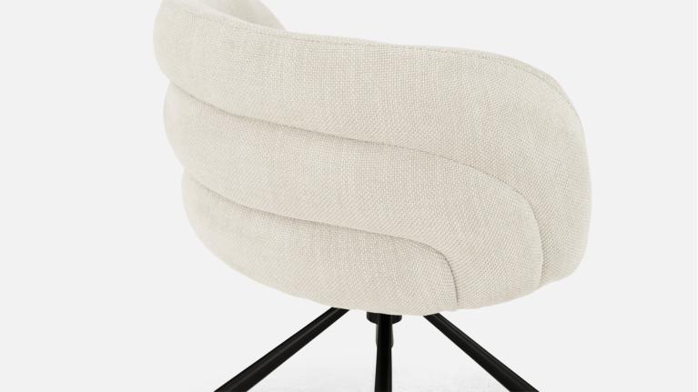 GALET fabric chair | 360° swivel base