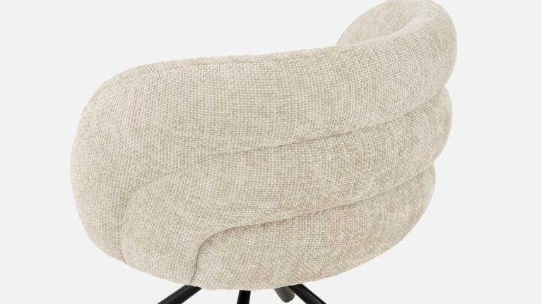 GALET fabric chair | 360° swivel base
