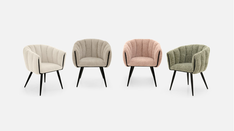 Chaise tissu MISTRAL