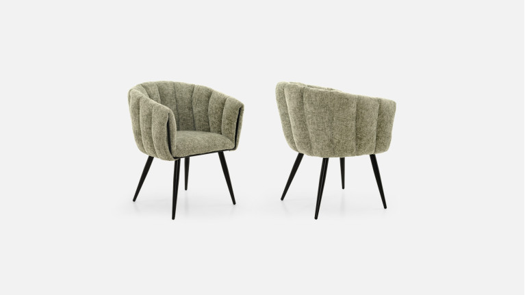Chaise tissu MISTRAL | Multiples coloris disponibles