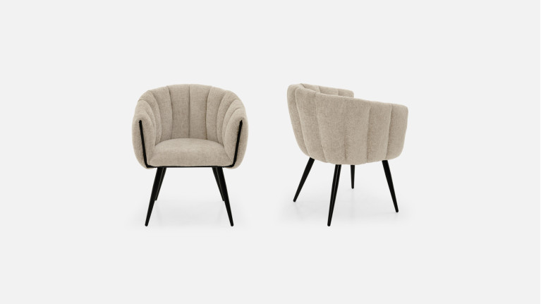 Chaise tissu MISTRAL | Multiples coloris disponibles