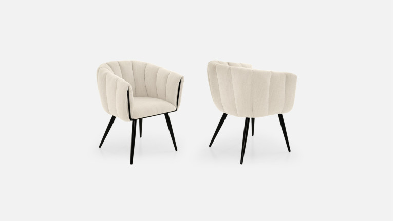 Chaise tissu MISTRAL | Multiples coloris disponibles