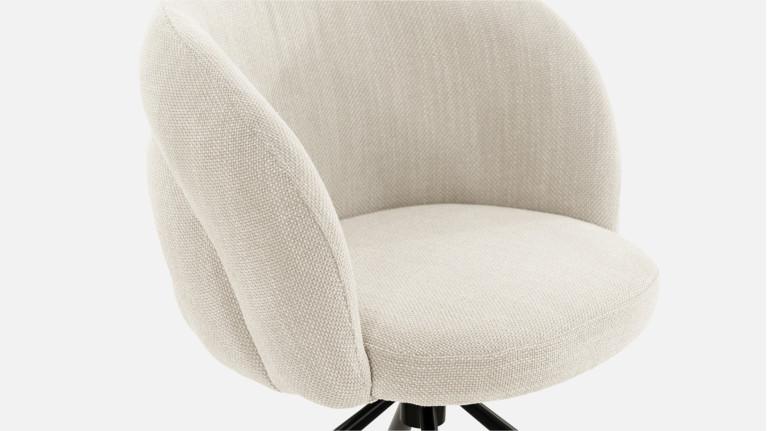 GALET fabric chair | 360° swivel base