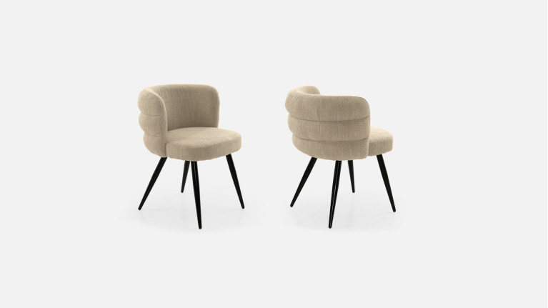 Chaise tissu NUAGE | Design contemporain et confort haut de gamme